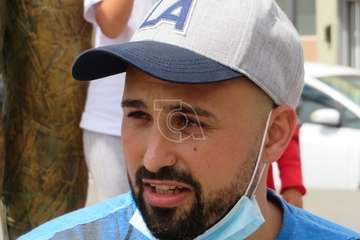 Concentración a las puertas de los juzgados de Telde por una ley antiokupas/TA.